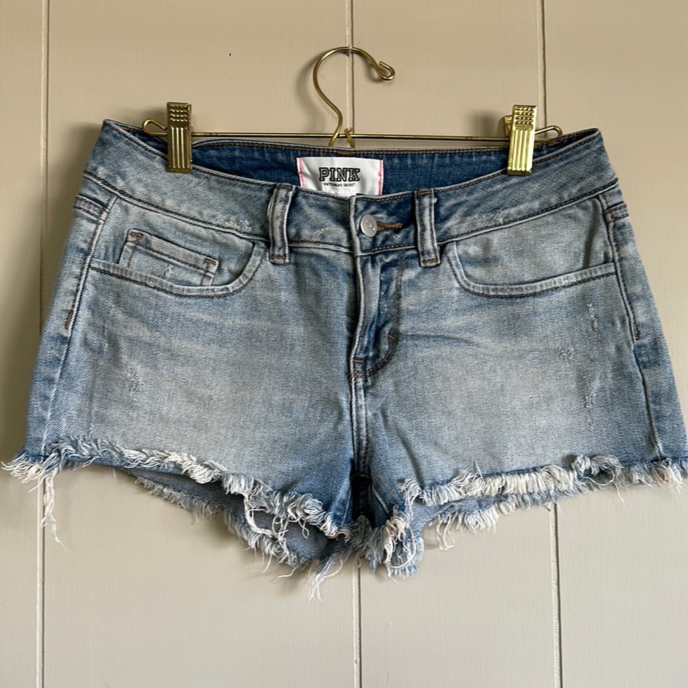 PINK VS denim cut off shorts